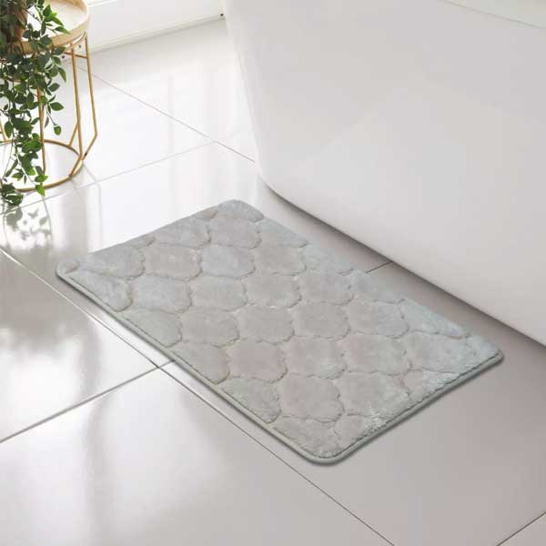 Anti Slip Classic Shell Memory Foam Comfort Bathroom Mat Rug