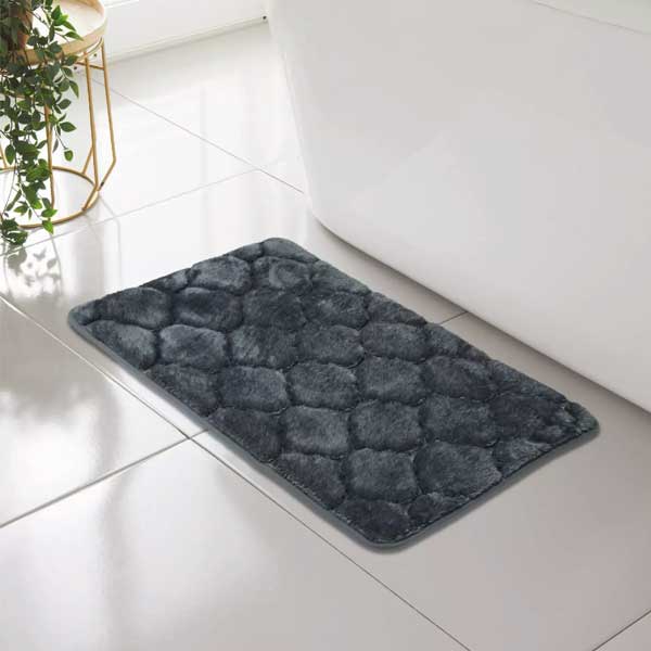 Anti Slip Classic Shell Memory Foam Comfort Bathroom Mat Rug