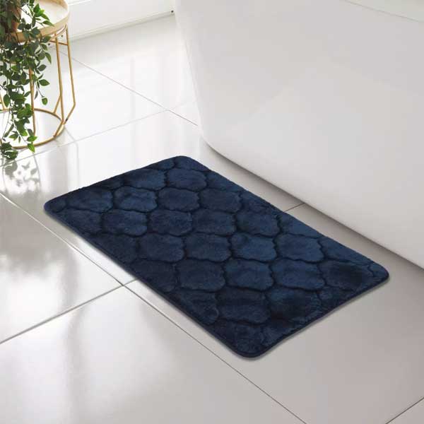 Anti Slip Classic Shell Memory Foam Comfort Bathroom Mat Rug