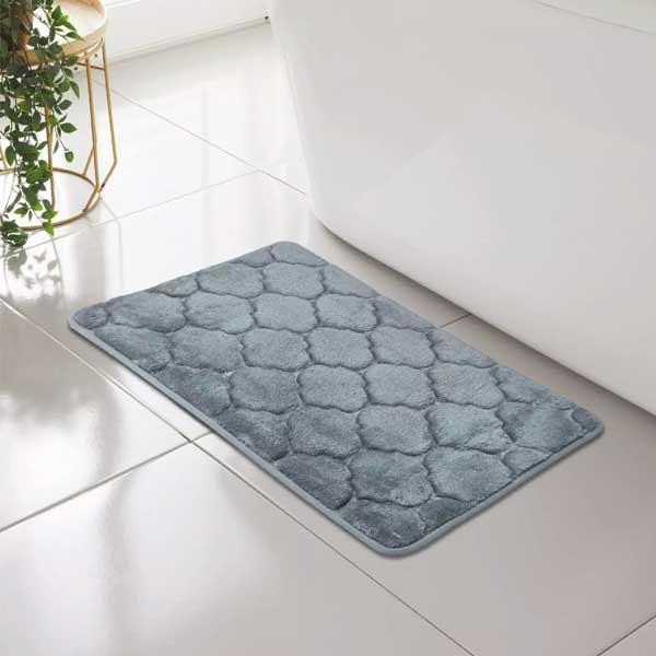 Anti Slip Classic Shell Memory Foam Comfort Bathroom Mat Rug