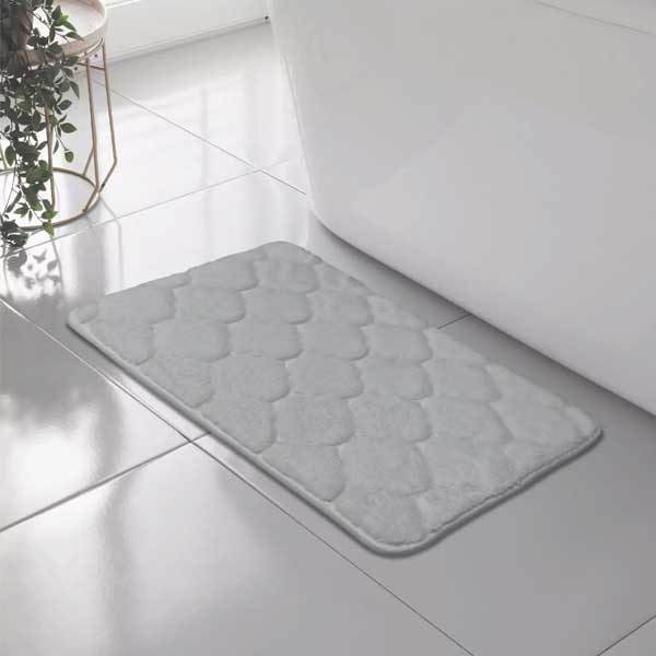 Anti Slip Classic Shell Memory Foam Comfort Bathroom Mat Rug