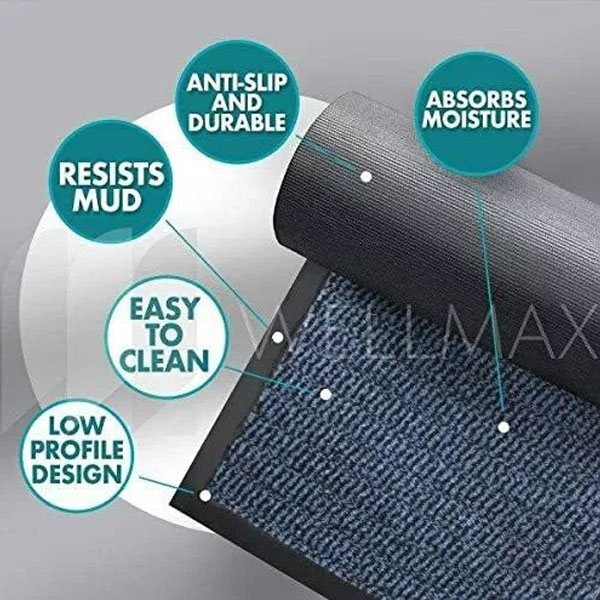 Adaptable & Super Absorbent Heavy Duty Barrier Non Slip Rubber Mat for Indoor/ Outdoor