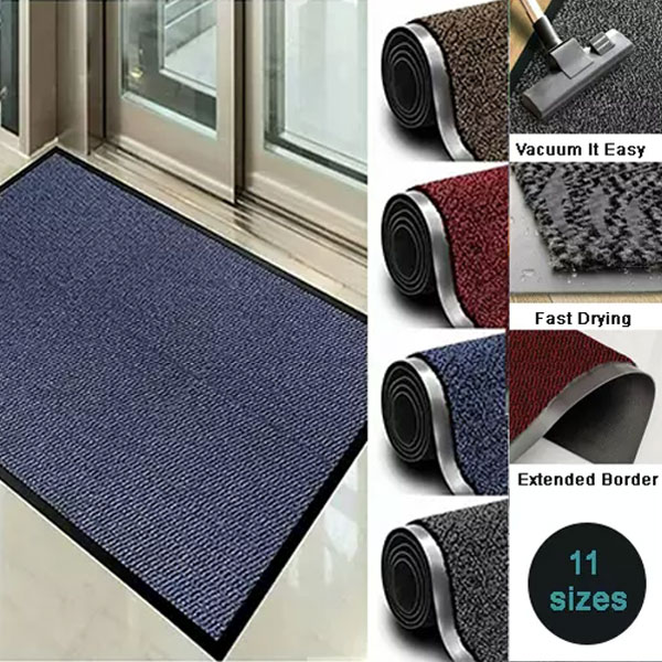 Blue Heavy-Duty Industrial Barrier Mats Durable for Indoor & Outdoor Use