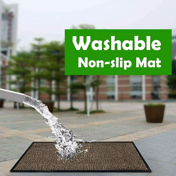 Eco-Friendly Rubber Backed Floor Mats Absorbent & Fade-Resistant for Trapping Dirt and Moisture