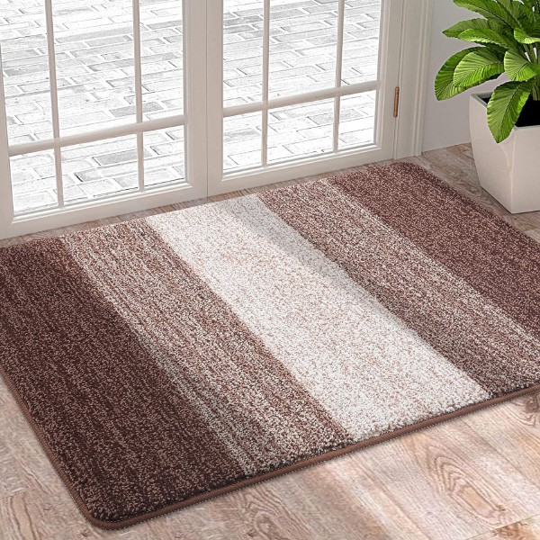 Dirt Trapper Door Mat Super Absorbent, Washable, Non-Slip Soft Floor Mats for Indoor Use