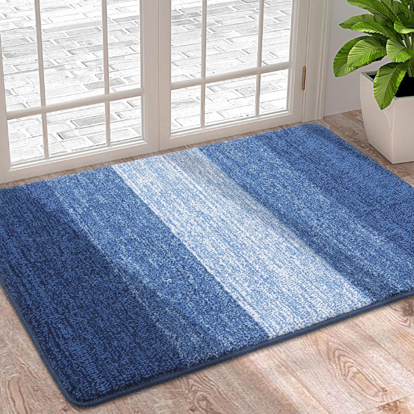 Dirt Trapper Door Mat Super Absorbent, Washable, Non-Slip Soft Floor Mats for Indoor Use