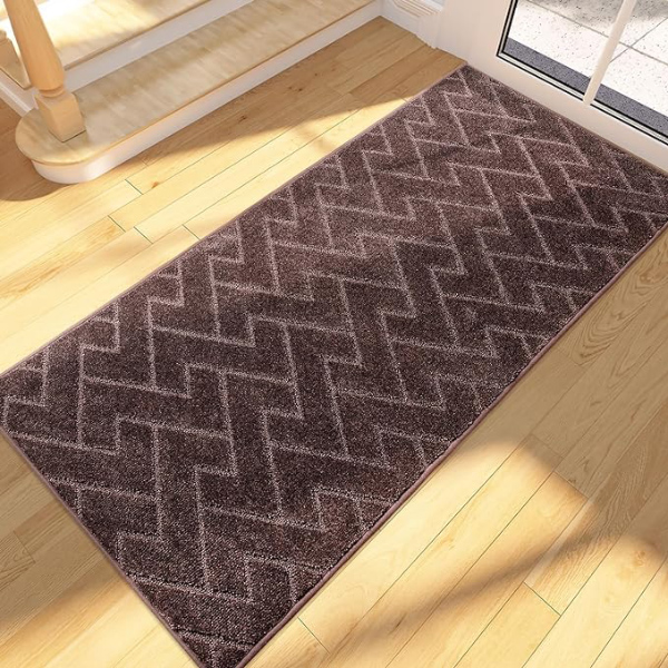 Durable & No Shedding Doormat Non-Slip Machine Washable Entrance Rug