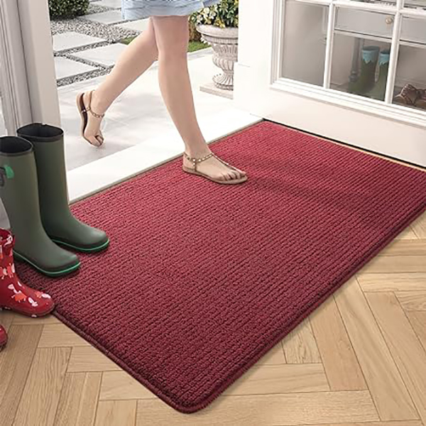 Microfiber Front Door Mat Absorbent, Non-Slip, Dirt Trapping for Indoor Use