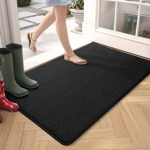 Microfiber Front Door Mat Absorbent, Non-Slip, Dirt Trapping for Indoor Use