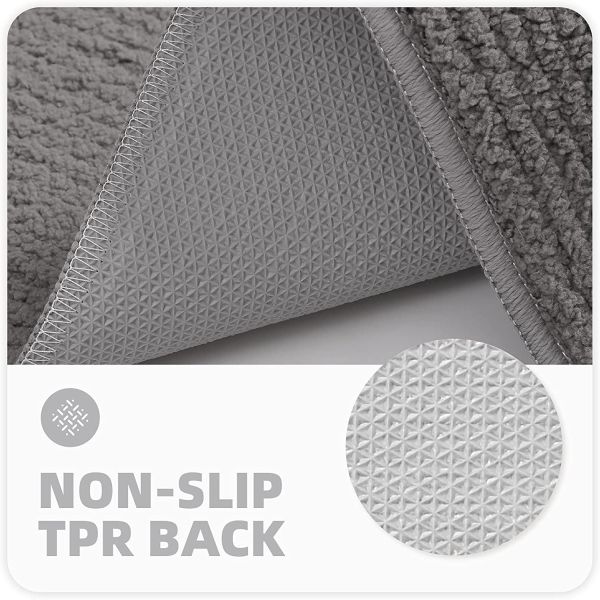 Microfiber Front Door Mat Absorbent, Non-Slip, Dirt Trapping for Indoor Use