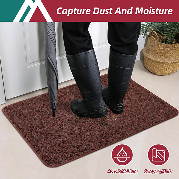 Non Slip Machine Washable Dirt Trapper Doormat Ideal for Indoor & Covered Outdoor Use