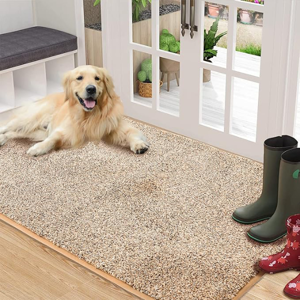 Non Slip Machine Washable Dirt Trapper Doormat Ideal for Indoor & Covered Outdoor Use