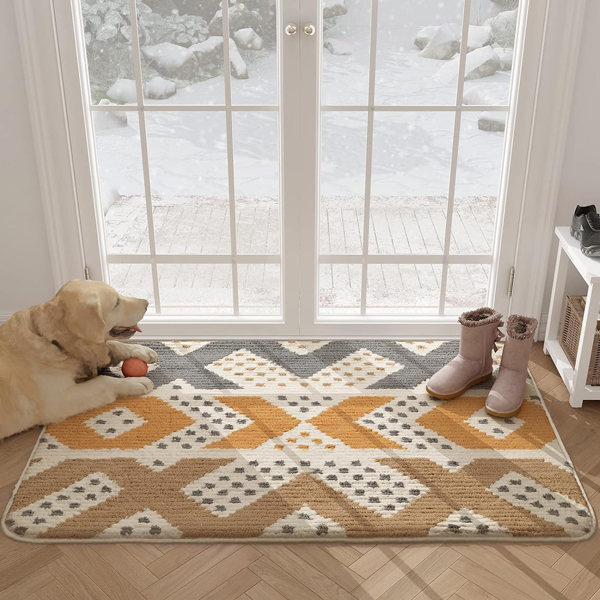 Heavy Duty Super Absorbent Floor Mat Indoor Doormat for Front & Back Door