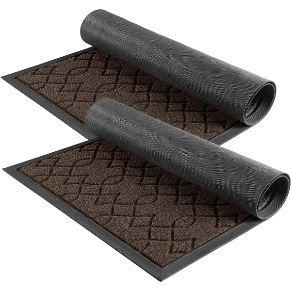 Heavy Duty Water-Absorbent Outdoor Entry Rugs with Non-Slip Backing