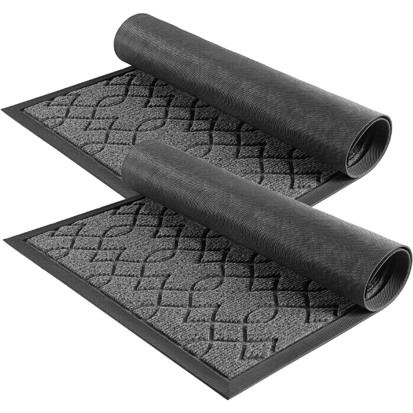 Heavy Duty Water-Absorbent Outdoor Entry Rugs with Non-Slip Backing