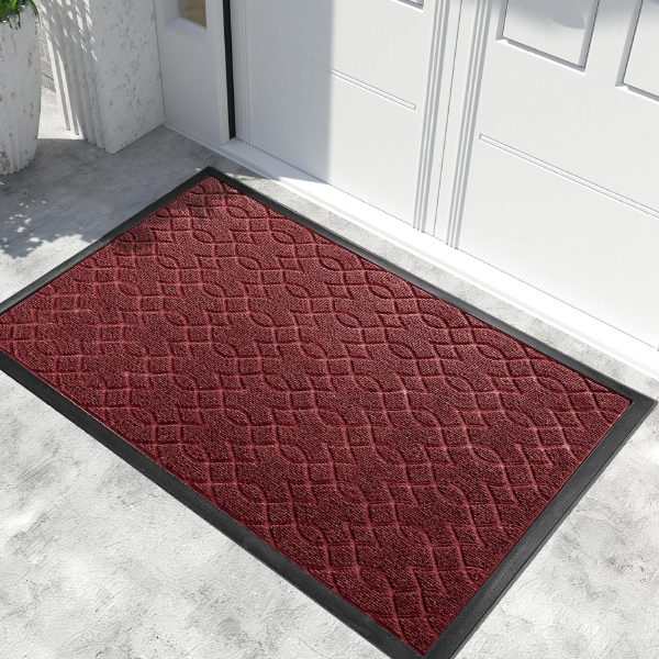 Heavy Duty Water-Absorbent Outdoor Entry Rugs with Non-Slip Backing