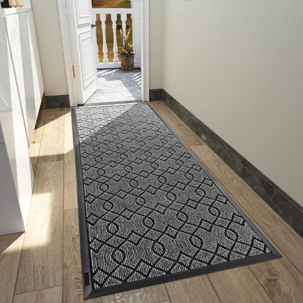 Heavy Duty Water-Absorbent Outdoor Entry Rugs with Non-Slip Backing