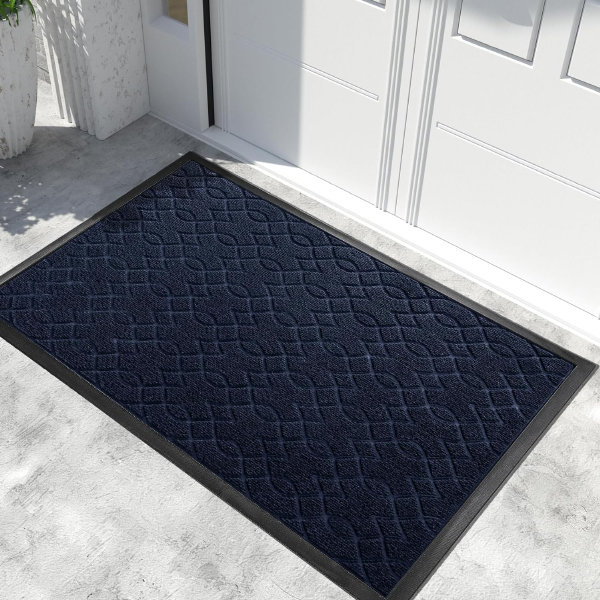 Heavy Duty Water-Absorbent Outdoor Entry Rugs with Non-Slip Backing