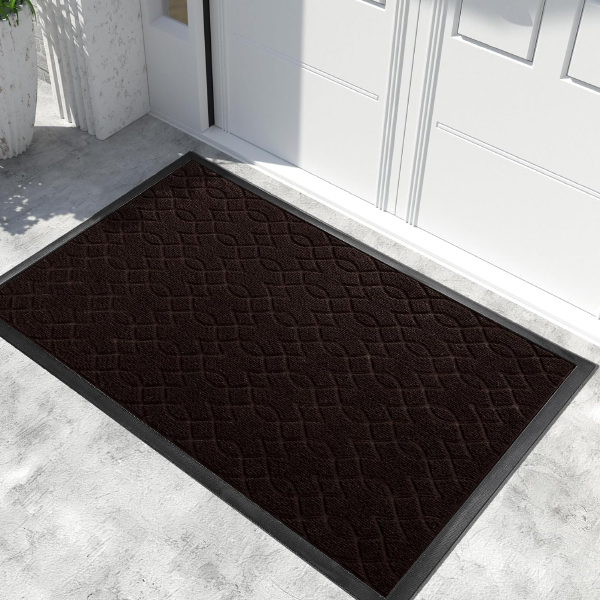 Heavy Duty Water-Absorbent Outdoor Entry Rugs with Non-Slip Backing