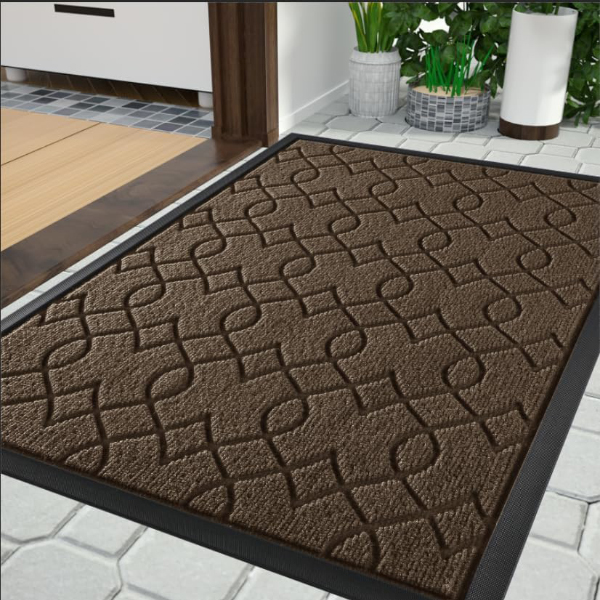 Heavy Duty Water-Absorbent Outdoor Entry Rugs with Non-Slip Backing