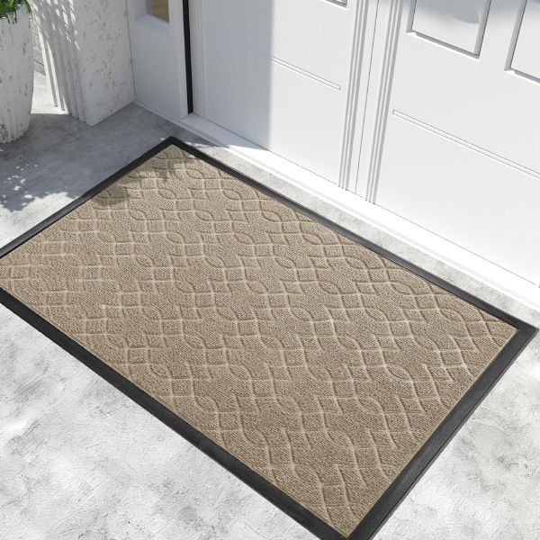 Heavy Duty Water-Absorbent Outdoor Entry Rugs with Non-Slip Backing