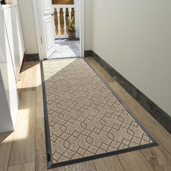 Heavy Duty Water-Absorbent Outdoor Entry Rugs with Non-Slip Backing