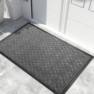 Heavy Duty Water-Absorbent Outdoor Entry Rugs with Non-Slip Backing