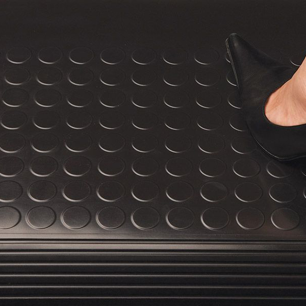 High-Strength Vinyl PVC Floor Mat Circular Stud Pattern for Durable Grip