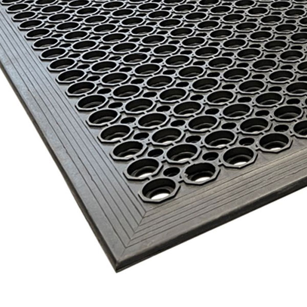 Freestanding with Tapered Edges Rubber Entrance Mat