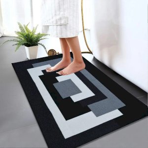 Illusion Modern Soft & Reliable Mats Small/ Large Bathroom Rug