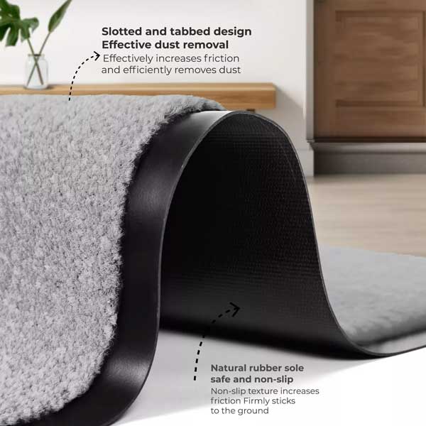 Washable Industrial Door Mat Anti-Slip Entrance Mat for High Traffic Areas