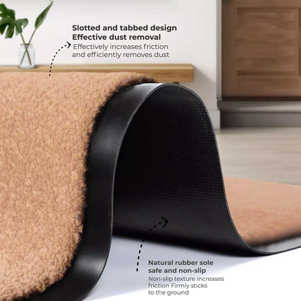 Washable Industrial Door Mat Anti-Slip Entrance Mat for High Traffic Areas