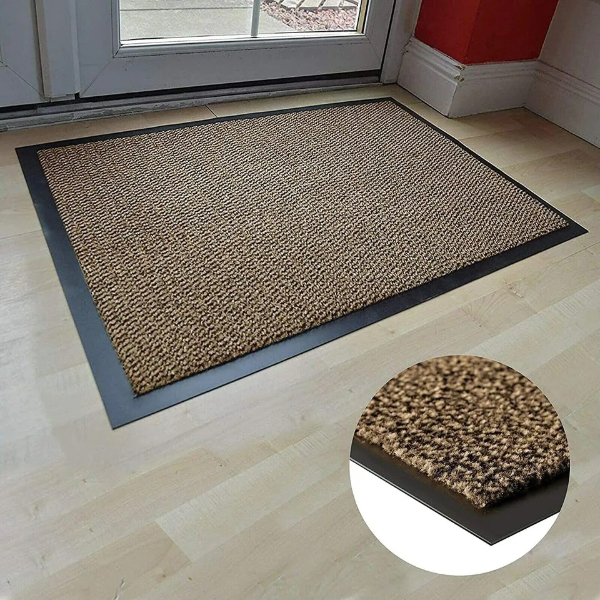 Heavy Duty Anti-Slip Rubber Barrier Mat Large & Small Sizes for Back Door, Hall, and Kitchen