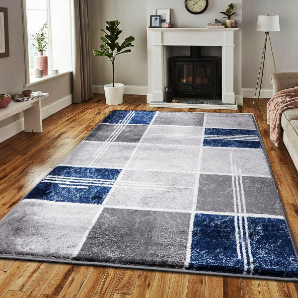 Durable Non Slip Polypropylene Area Rug Stain & Fade Resistant, Super Soft for Living Room & Bedroom