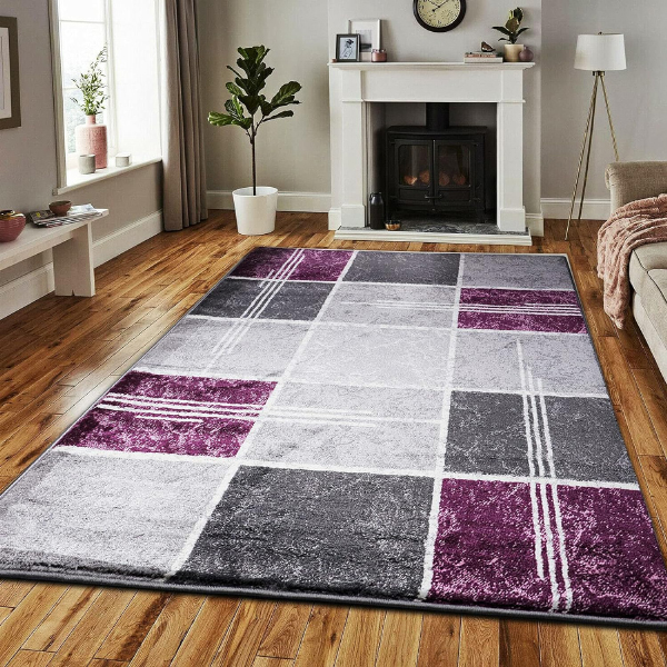 Durable Non Slip Polypropylene Area Rug Stain & Fade Resistant, Super Soft for Living Room & Bedroom