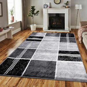 Durable Non Slip Polypropylene Area Rug Stain & Fade Resistant, Super Soft for Living Room & Bedroom