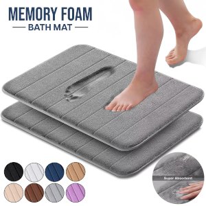 Non-Slip Extra Absorbent Bath Mat Ultra Soft Memory Foam Bathroom Rug