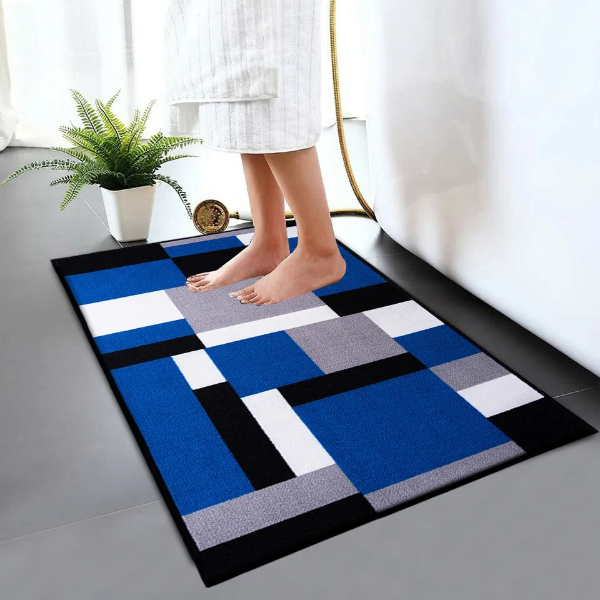 Modern Non-Slip Bathroom Rug Soft & Reliable Toilet Pedestal Mats in Small and Large Sizes