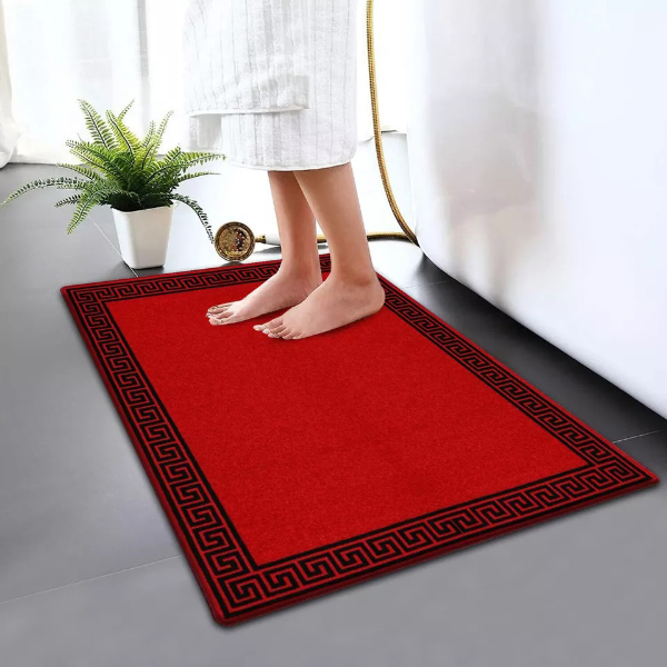 Modern Non-Slip Bathroom Rug Soft & Reliable Toilet Pedestal Mats in Small and Large Sizes