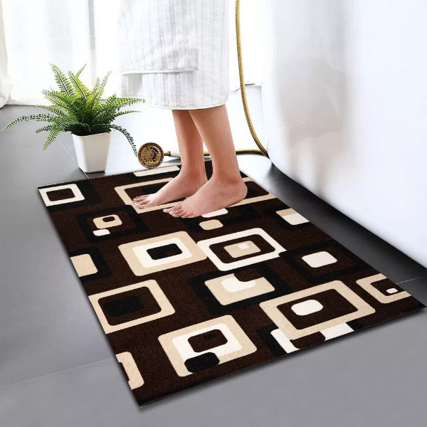 Modern Non-Slip Bathroom Rug Soft & Reliable Toilet Pedestal Mats in Small and Large Sizes