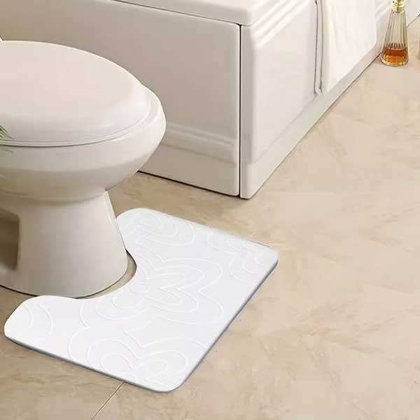 New Modern Soft & Reliable Water Absorbent Toilet Pedestal Bathroom Rug