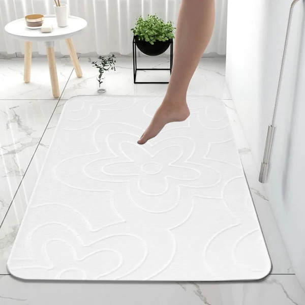 New Modern Soft & Reliable Water Absorbent Toilet Pedestal Bathroom Rug