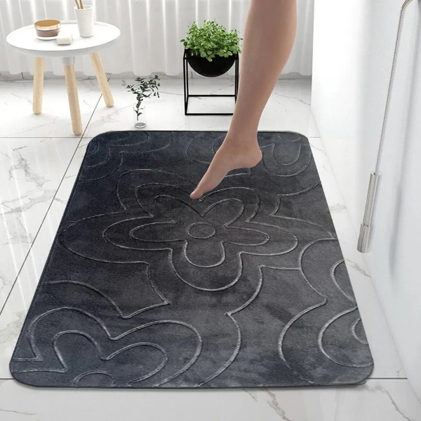 New Modern Soft & Reliable Water Absorbent Toilet Pedestal Bathroom Rug