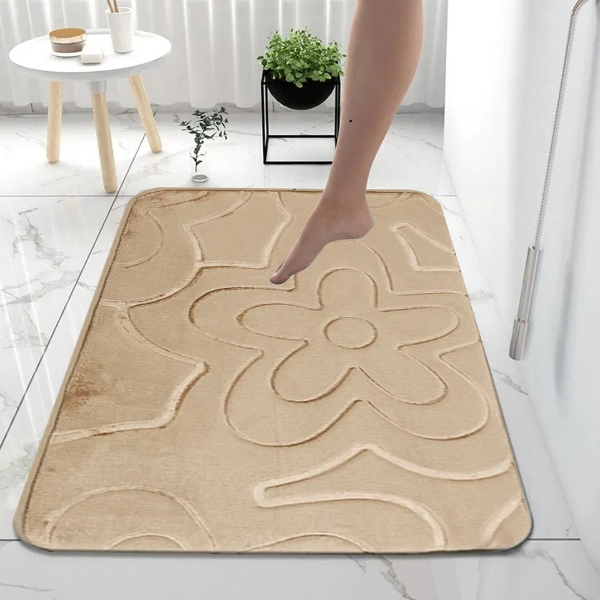 New Modern Soft & Reliable Water Absorbent Toilet Pedestal Bathroom Rug