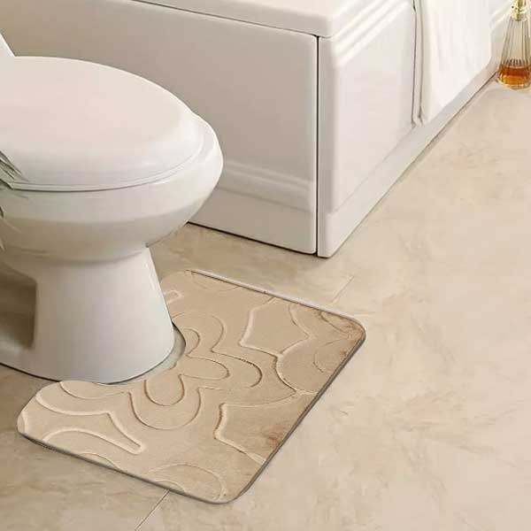 New Modern Soft & Reliable Water Absorbent Toilet Pedestal Bathroom Rug