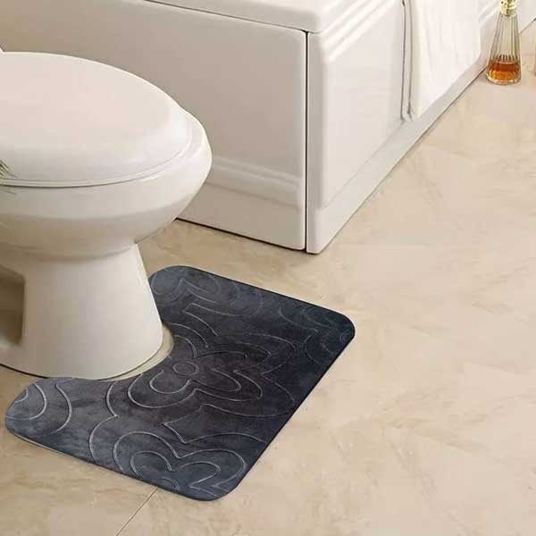 New Modern Soft & Reliable Water Absorbent Toilet Pedestal Bathroom Rug