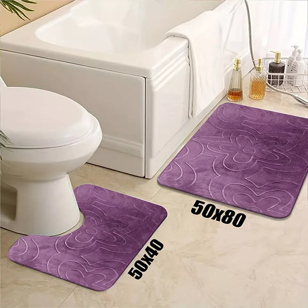 New Modern Soft & Reliable Water Absorbent Toilet Pedestal Bathroom Rug