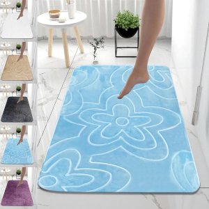 New Modern Soft & Reliable Water Absorbent Toilet Pedestal Bathroom Rug