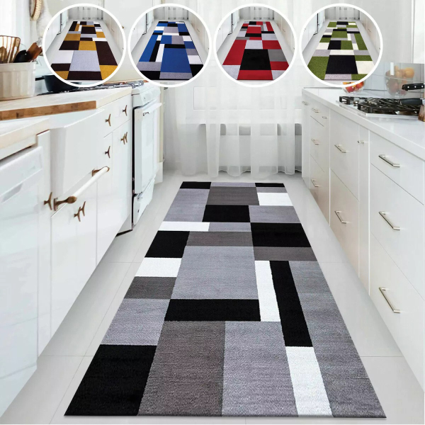 Non Slip & Machine Washable Long Hallway Runner Rugs for Kitchen Carpet Floor Door Mats