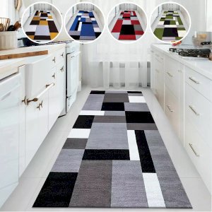 Non Slip & Machine Washable Long Hallway Runner Rugs for Kitchen Carpet Floor Door Mats